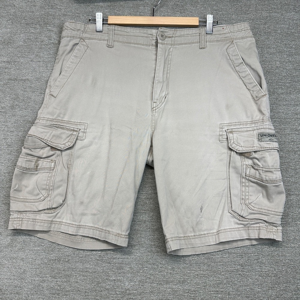 Vintage UNIONBAY Y2K 90s Cargo Shorts‎ Grunge Baggy Skater Khaki Men's Size 38